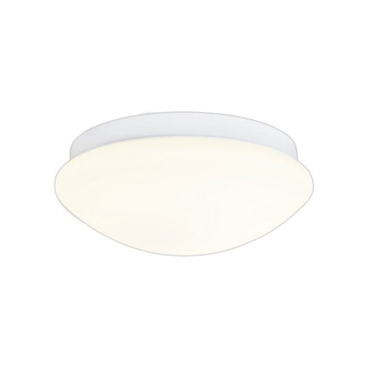 LED -plafondlicht "Genève" gemaakt van metaal en plastic in het wit, met stevig ingebouwde in LED's Ø ca. 30 cm