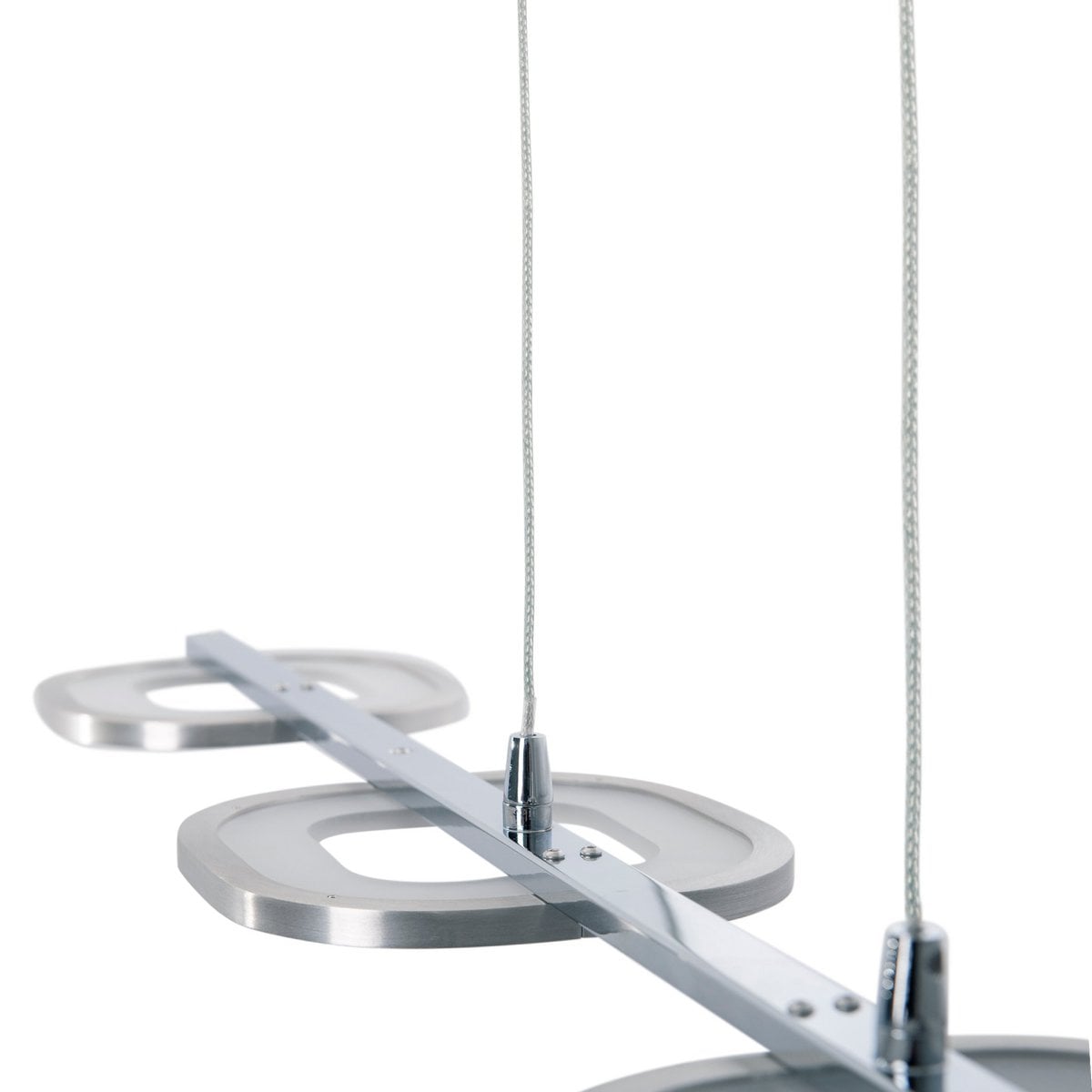 LED hanglamp "balk" gemaakt van metaal en plastic in stalen blank, met geïntegreerde LED