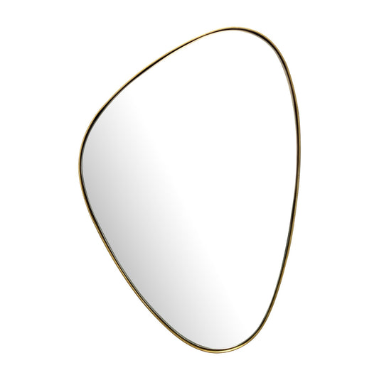 wandspiegel asymmetrisch 46x70 cm metalen design hangende spiegel goud, ijzeren decoratieve spiegel vormloos met frame, grote wandspiegel, gangspiegel garderobespiegel modern