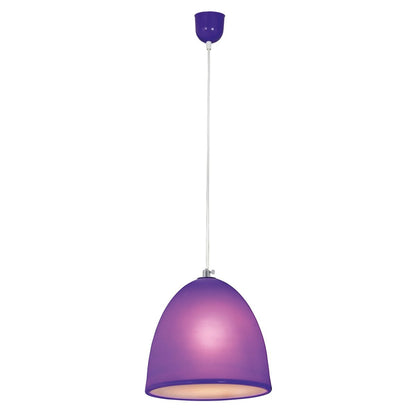 Siliconen hanglamp "Catinus" Ø 25 cm, gemaakt van Violet Silicone, E27