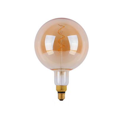 LED -lamp "Dilly Max", 5 watt, gloeilamp gemaakt van metaal en glas, warm wit, E27 Socket LED, decoratieve LED -lamp ca.