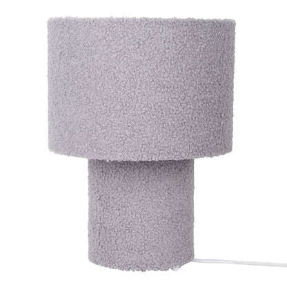 Tabellamp "Fluffy" met tekstbladen en voet in groen, E27, ca. 31 cm hoog