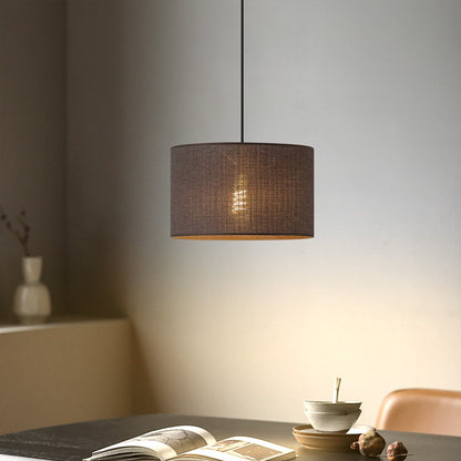 Home Sweet Home Lampenkap Canvas antraciet - B:35xD:35xH:21cm