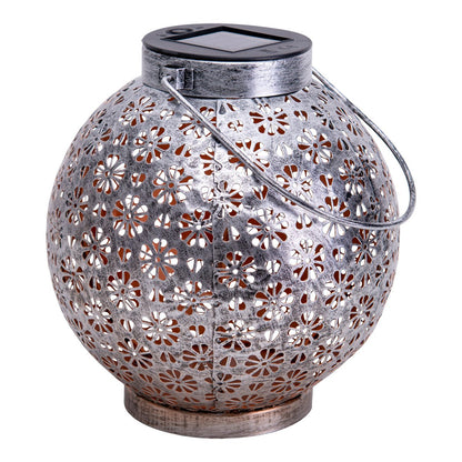 LED Decoratieve zonnelamp L/B: 18 cm zilver