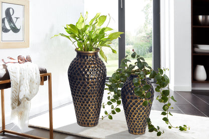 Decoratieve Vaas Set van 2 Aluminium Goud Amphora
