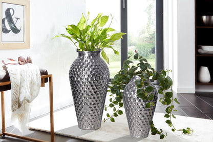 Decoratieve Vaas Set van 2 Aluminium Zilver Amphora
