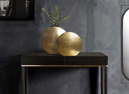 Decoratieve Vaas Set van 2 Aluminium Goud Bloemenvaas