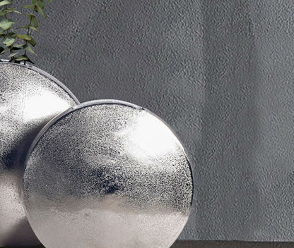Decoratieve Vaas Set van 2 Aluminium Zilver