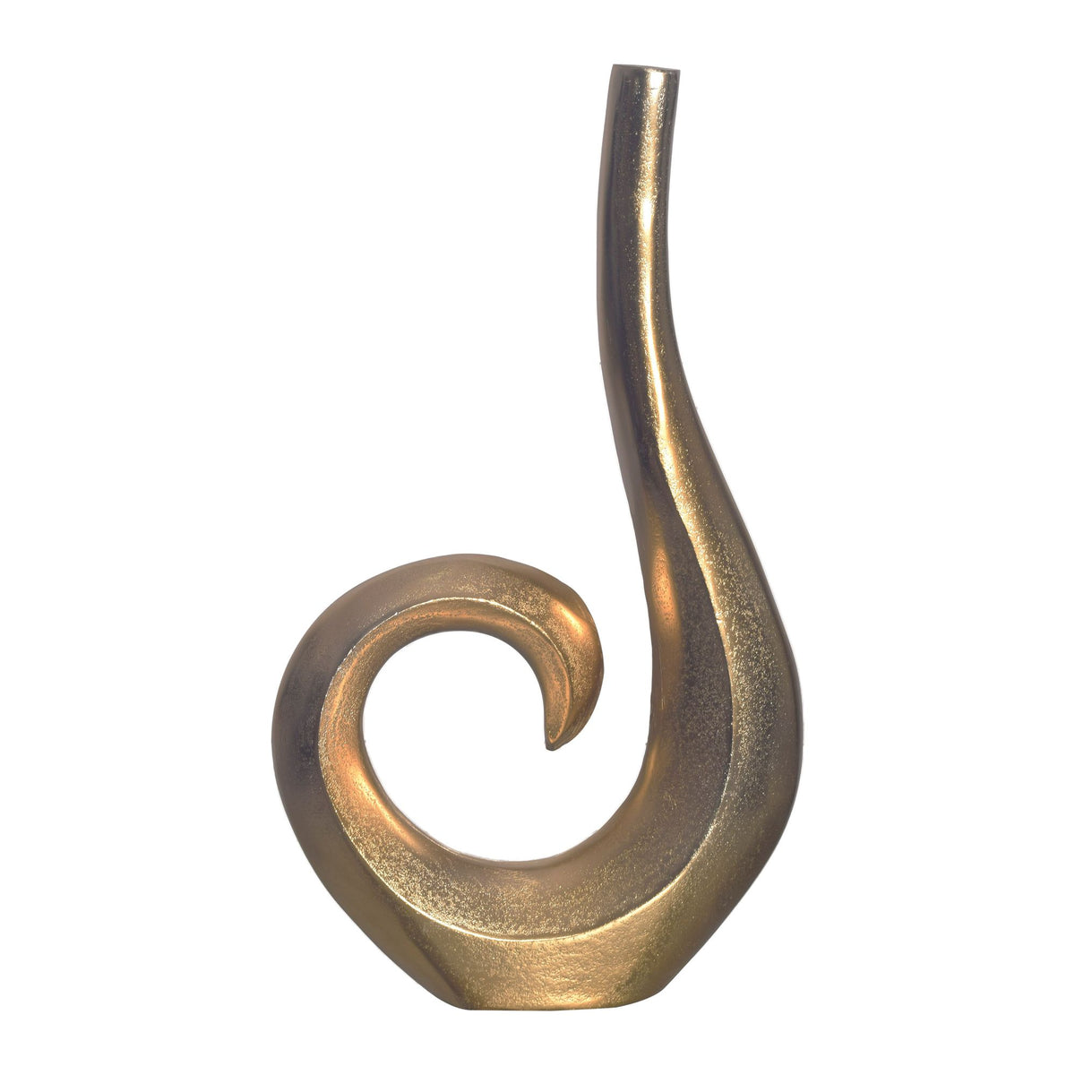 Decoratieve vaas 47 cm Aluminium Goud Spiraal