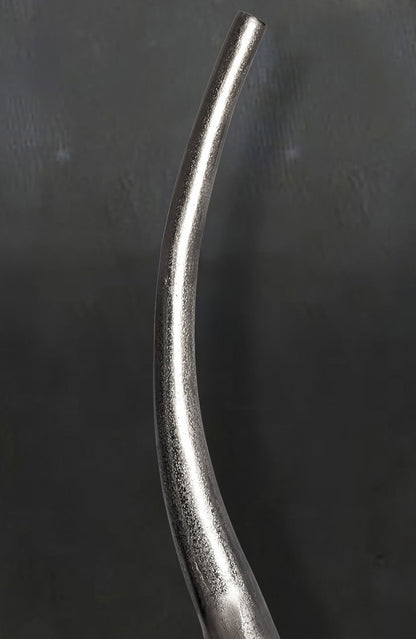 Decoratieve vaas 100 cm Aluminium Zilver
