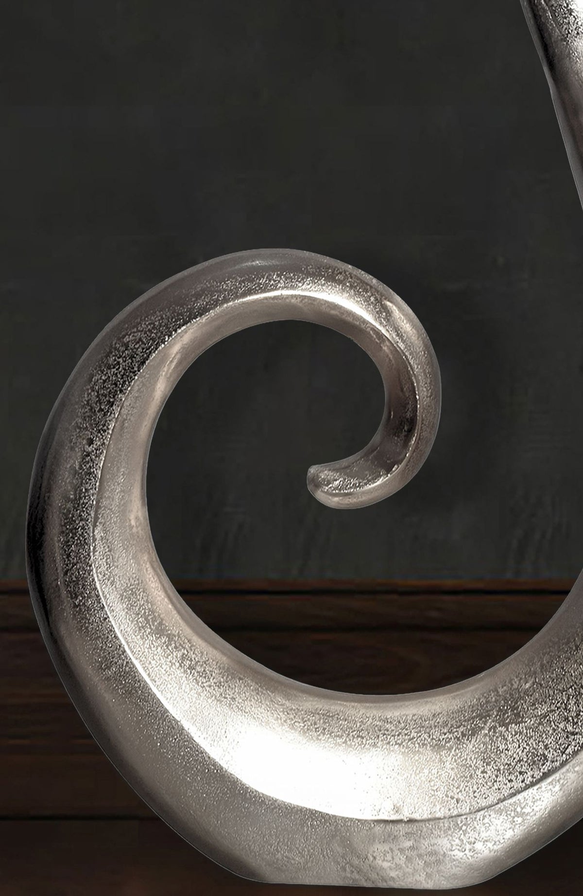 Decoratieve vaas 100 cm Aluminium Zilveren