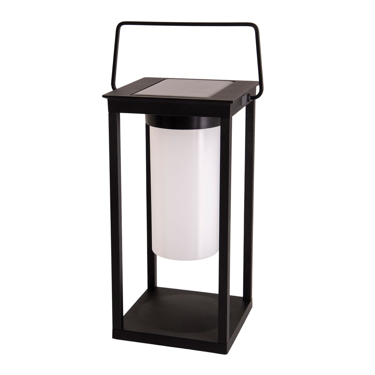 LED -camping/plintlamp H: 28 cm, voor buiten, plintlamp - metaal en plastic in het zwart, met geïntegreerde LED