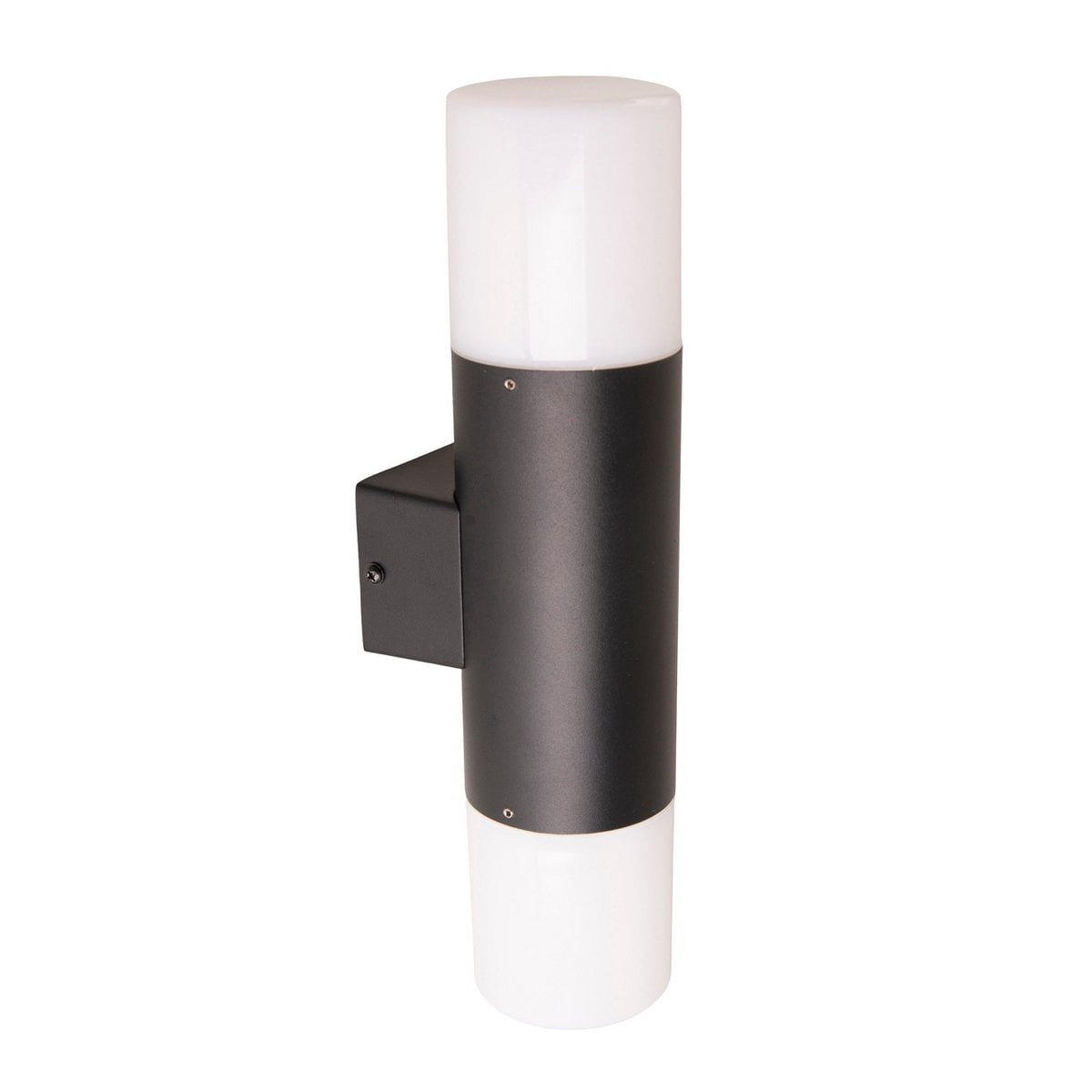 Buiten wandlamp "Torcia" 32 cm hoog gemaakt van metaal en plastic in zwart, E27