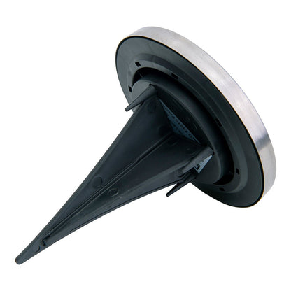 6-set LED LED-zonnebodem-zo-spit "Kian", voor buiten, spiesjes gemaakt van metaal en plastic in staal blanco, met geïntegreerde LED