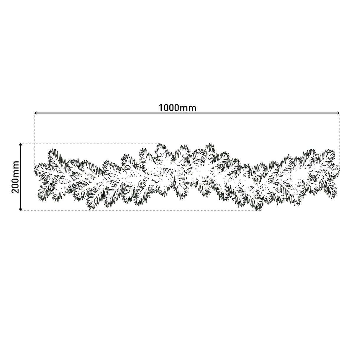 LED Kerst Tendril "Noel" Outdoor Decoratie gemaakt van metaal en plastic in groen en goud, met stevig ingebouwde LED's