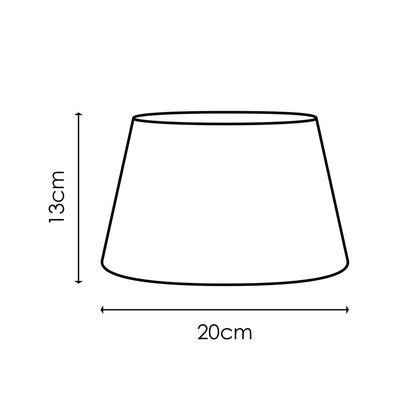Home Sweet Home Stoffen Lampenkap Dark grey - 20 x 15 x 13 cm