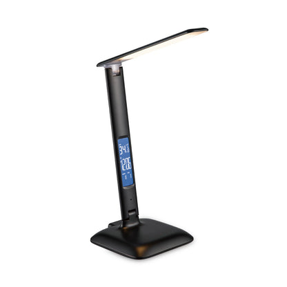 Home Sweet Home - Klok Led Bureaulamp 10W Zwart - Verstelbaar
