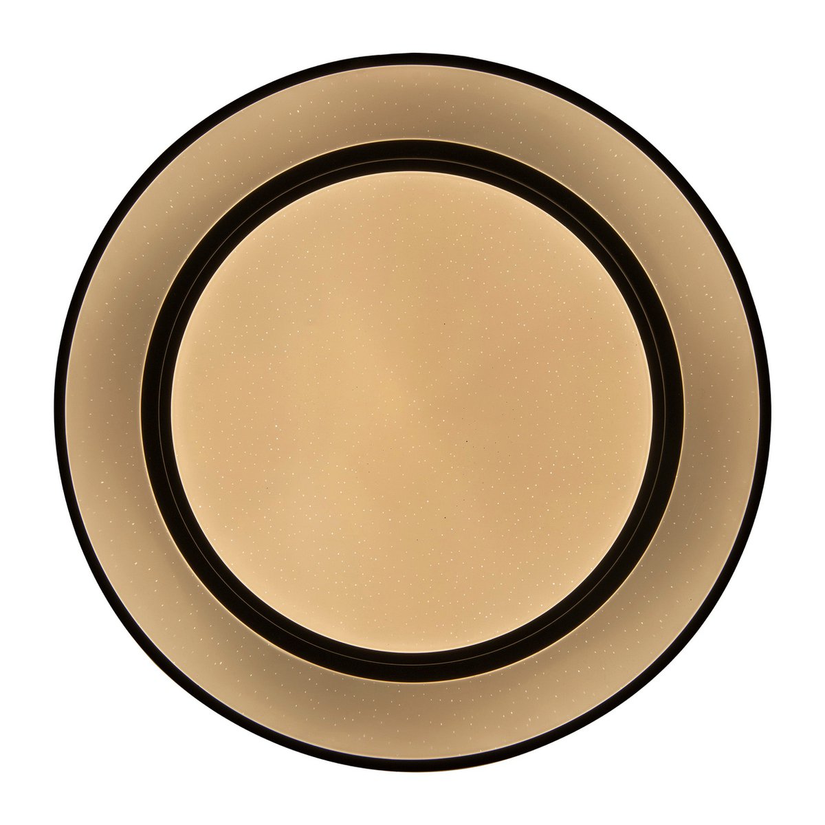 LED -plafondlamp "Monterey" Ø 37,5 cm, vele functies, gemaakt van metaal en plastic in het zwart, met geïntegreerde LED's, verlichting voor woonkamers, gang of kantoor