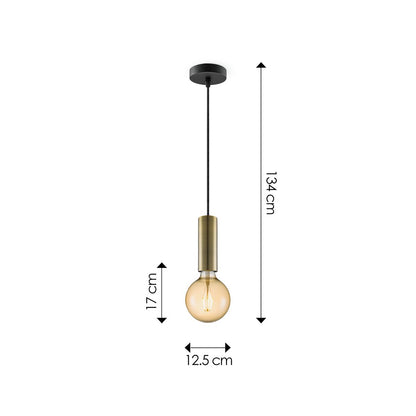 Home Sweet Home hanglamp brons Saga - G180 - dimbaar E27 amber