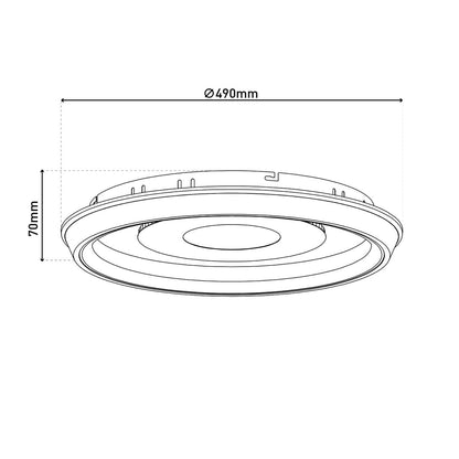 LED -plafondlicht "EVA" D: 49cm