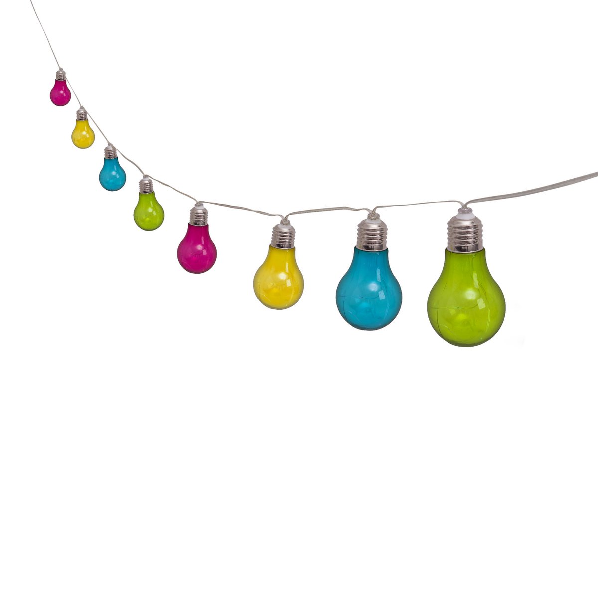 Kleurrijke 10-LED solar buitenlichtketting