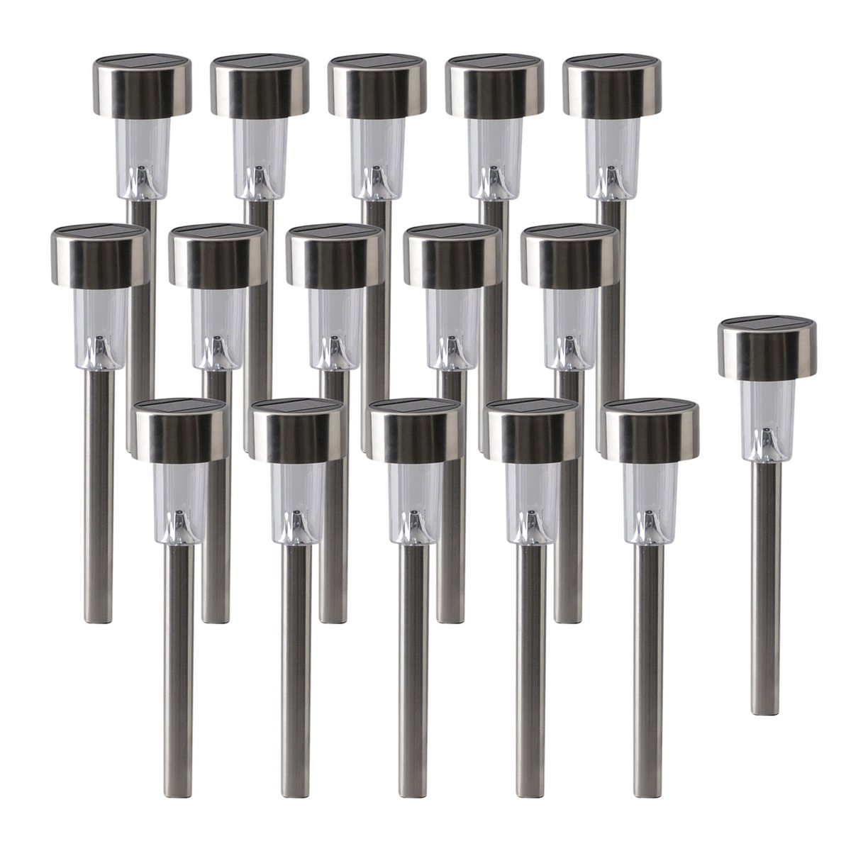 16er-set LED-Solar-Eerdspieß