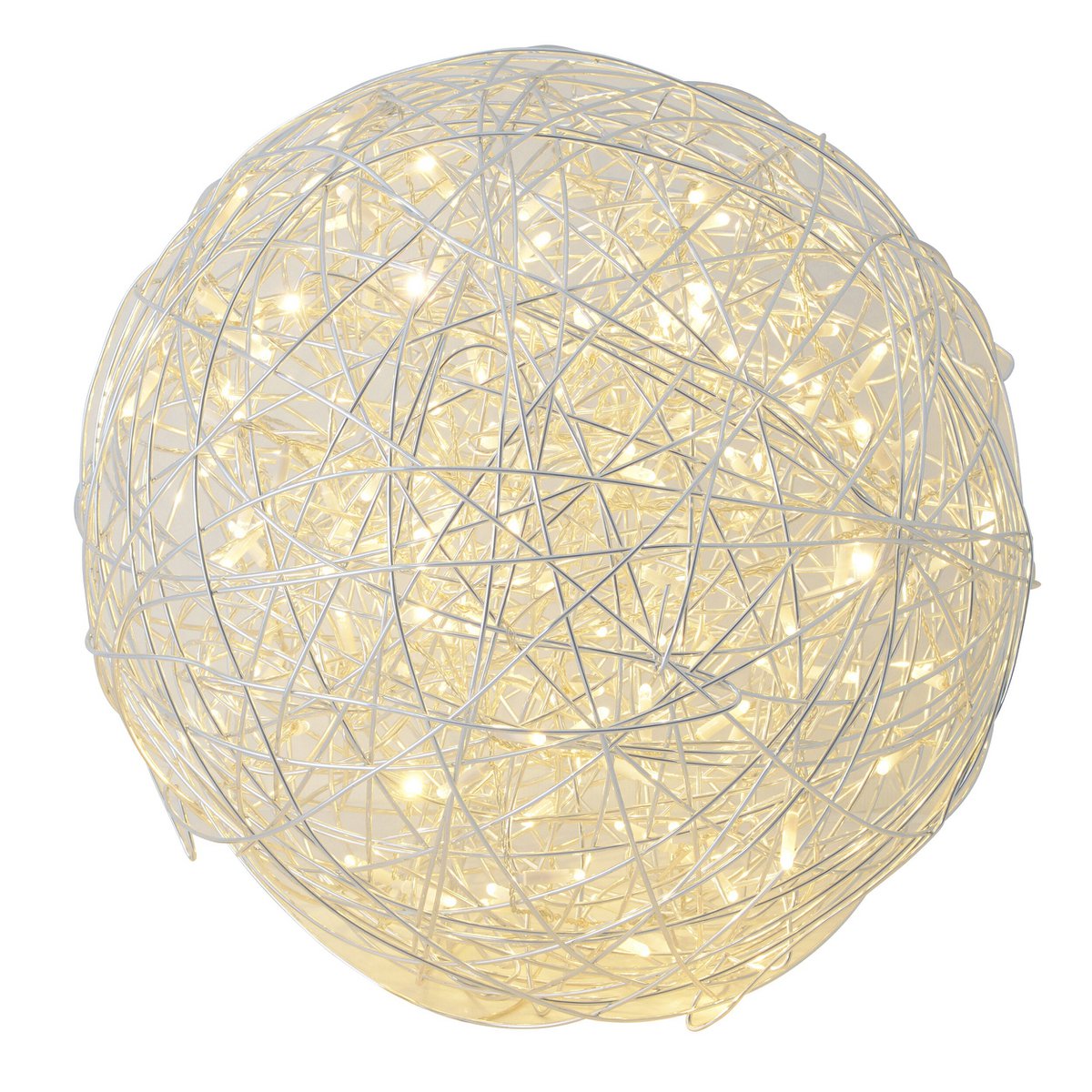 LED Outer Ball "Mistle" Ø 50 cm, voor buiten, vloerlamp - metaal - aluminium - met geïntegreerde LED - Decoratie buiten