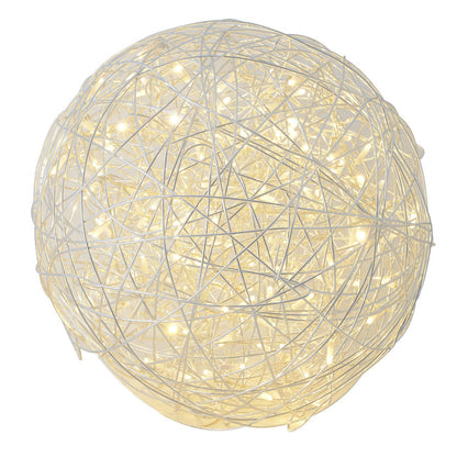 LED Outer Ball "Mistle" Ø 50 cm, voor buiten, vloerlamp - metaal - aluminium - met geïntegreerde LED - Decoratie buiten