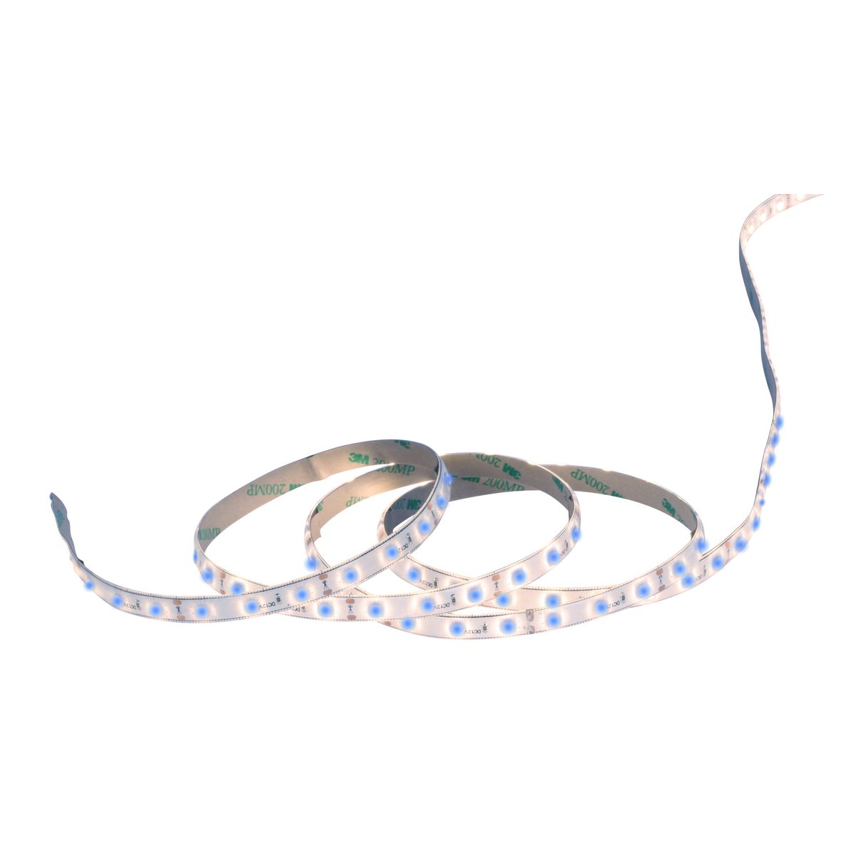 Led "Stripe" ca. 5 m lang, met 2 Flex -bindmiddelen en plug -in voeding; 300 LED's, blauw.