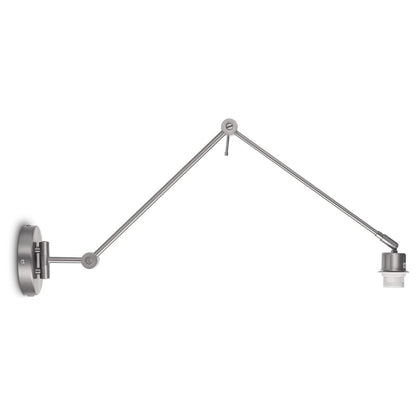 Home Sweet Home wandlamp Shift 70/70/32cm - Geborsteld staal