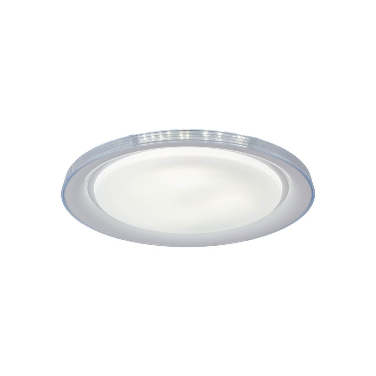 LED-plafondlicht "Claire" Ø 50,5 cm, 7,5 cm hoog, metaal en plastic in wit, geïntegreerde LED, 1600 lm, dimable, CCT-functie, 3000-5000 K, nachtlichtfunctie