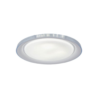 LED-plafondlicht "Claire" Ø 50,5 cm, 7,5 cm hoog, metaal en plastic in wit, geïntegreerde LED, 1600 lm, dimable, CCT-functie, 3000-5000 K, nachtlichtfunctie