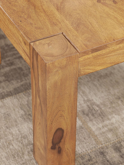 Massief houten salontafel Acacia 60 cm brede eettafel Ontwerp bruin landelijke stijl tafel natuur