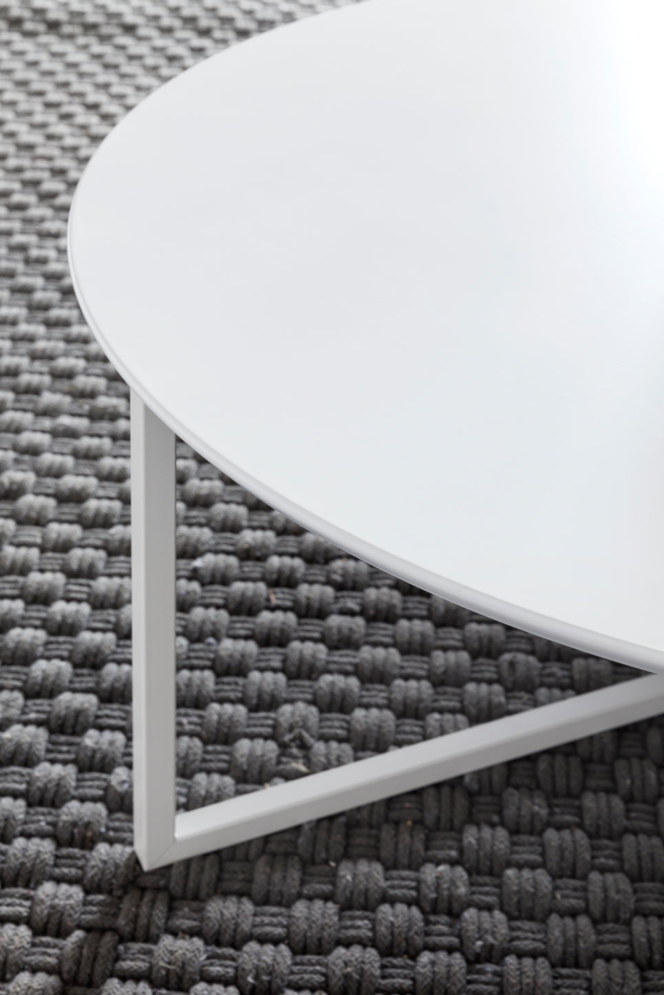 Salontafel MDF hout wit mat metalen frame a 80 cm | Salontafel gelakte salontafel modern | Salontafel ronde tafel Lounge