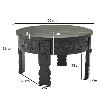 design salontafel 60x36x60 cm Mango massief houten salontafel