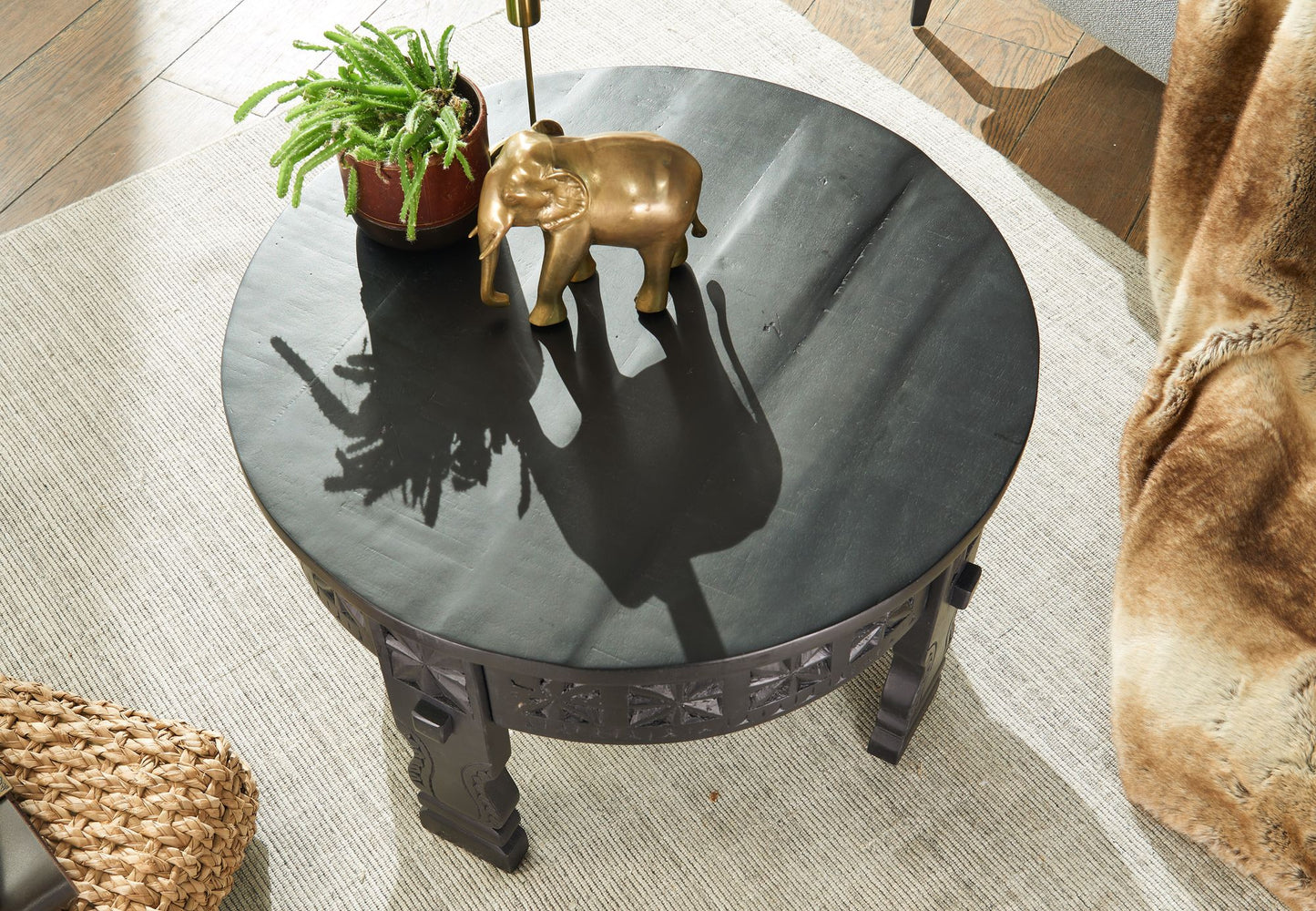 design salontafel 60x36x60 cm Mango massief houten salontafel
