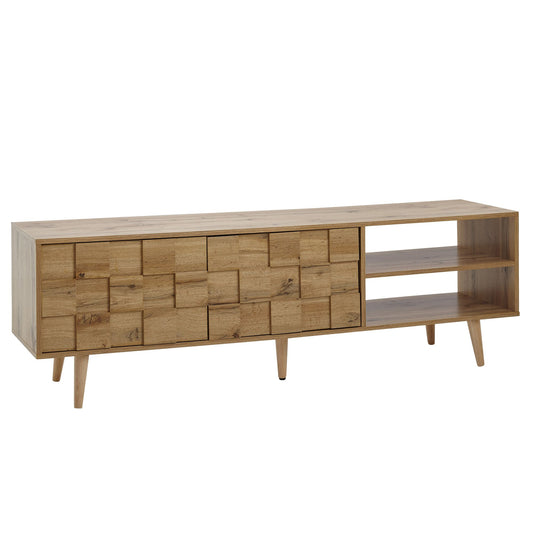 lowboard hout eiken decor 160x51x40 cm TV-dressoir met 2 deuren | Design TV meubel hoog | TV meubel TV meubel modern | TV dressoir woonkamer