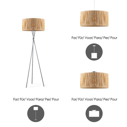 Home Sweet Home Raffia Lampenkap - beige - ø50 x 25 cm