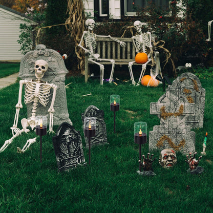 4er set Solar-/Dekoerdspieß