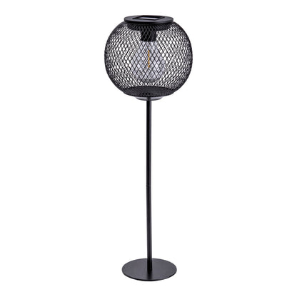 LED ZONNELIJKE LICHT "Geli", buitendecoratie gemaakt van metaal en plastic in het zwart, met stevig gebouwd -in LED