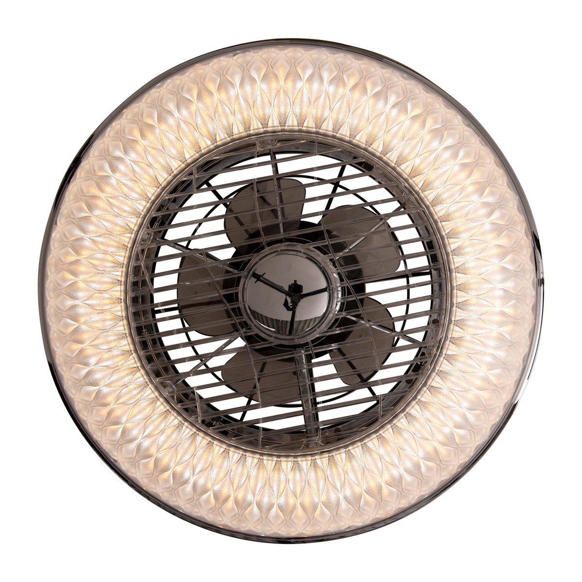 LED -plafondlicht "Viento" met ventilator, gemaakt van metaal en plastic, met geïntegreerde LED's, verlichting voor woonkamers of kantoor