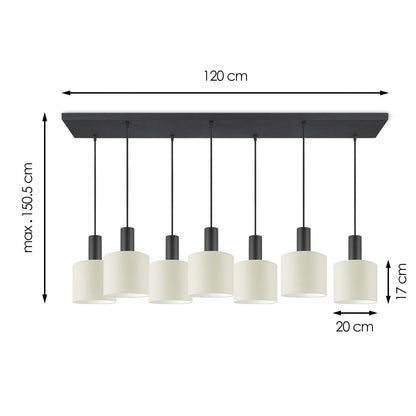 Home Sweet Home hanglamp Bling-Xxl Bar 7L-Beige-20cm