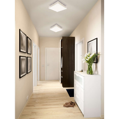 LED -plafondlamp "Trondheim" met sensor, 25 x 25 cm, met stevig gebouwd -in LED