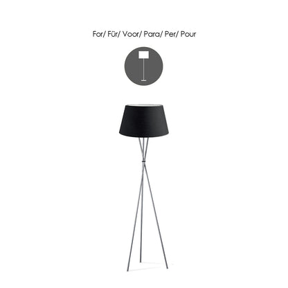 Home Sweet Home Stoffen Lampenkap Black - 40 x 30 x 20 cm