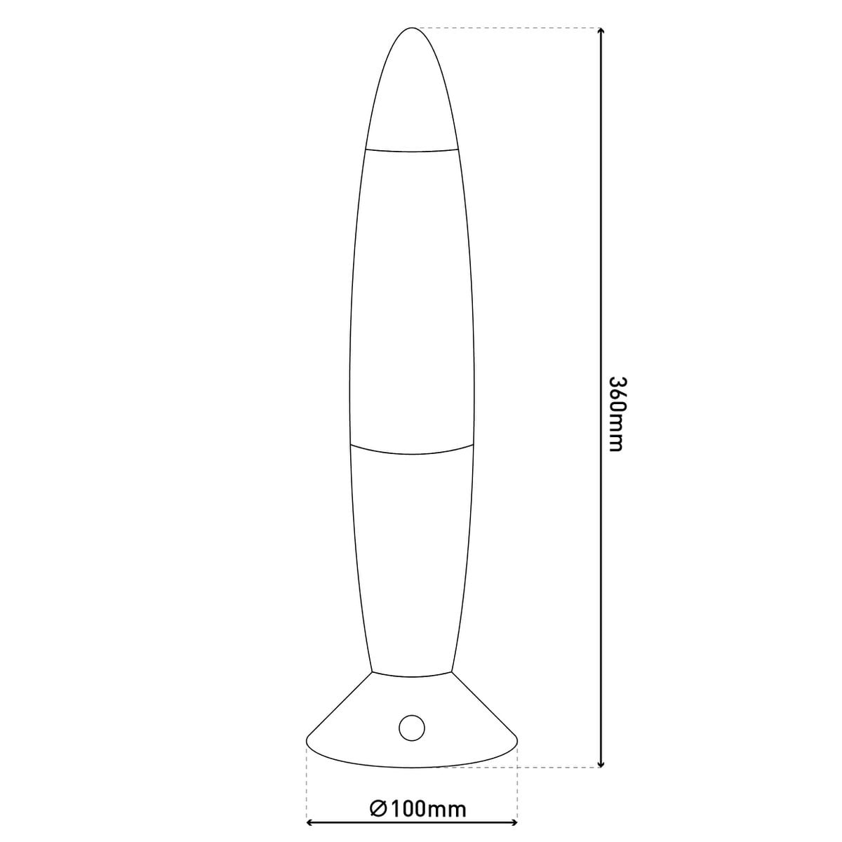 LED -tafellicht "Tornado", de decoratie gemaakt van metaal en plastic, ca. 36 cm hoog, met stevig ingebouwde LED's, doneert kleurrijk licht, voor woonkamer, kantoor, kinderkamer of nachtkastje