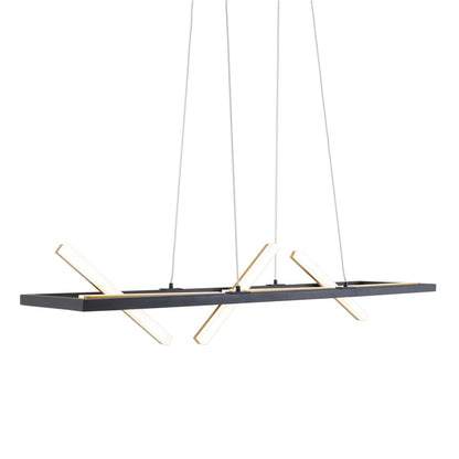 LED hanglamp "Cadice" l: 100cm goud