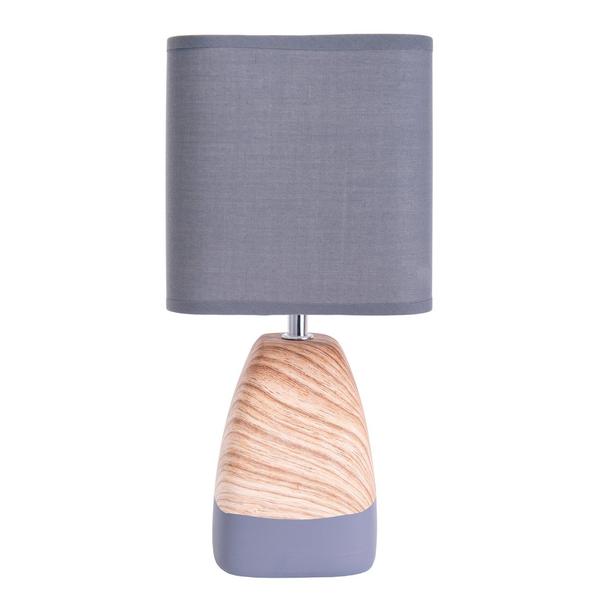 Ceramict Table Lamp "Cremona" gemaakt van keramiek in bruin/grijs met E14 -aansluiting, tafellamp voor woonkamers 31 cm hoog