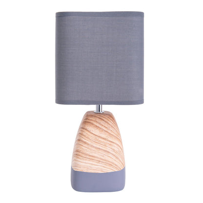 Ceramict Table Lamp "Cremona" gemaakt van keramiek in bruin/grijs met E14 -aansluiting, tafellamp voor woonkamers 31 cm hoog