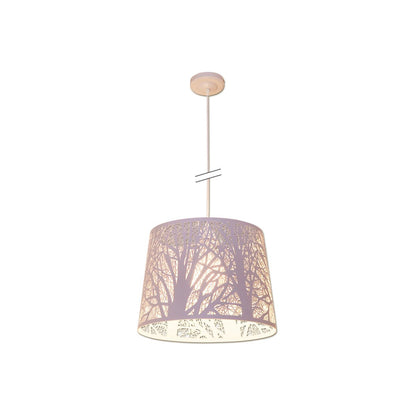 Hanglamp "White Wood" met takdecor