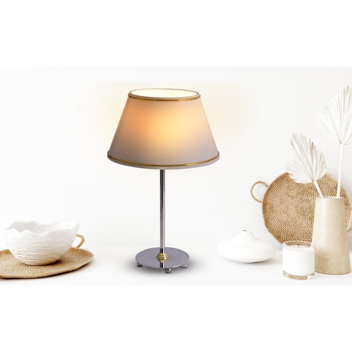 Fabric Table Lamp "Keanu" H: 41 cm